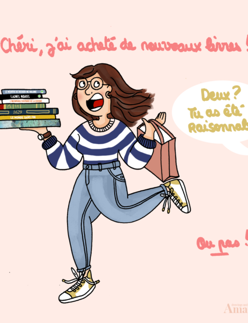 Acheter-De-Nouveaux-Livres-Illustration-by-Drawingsandthings